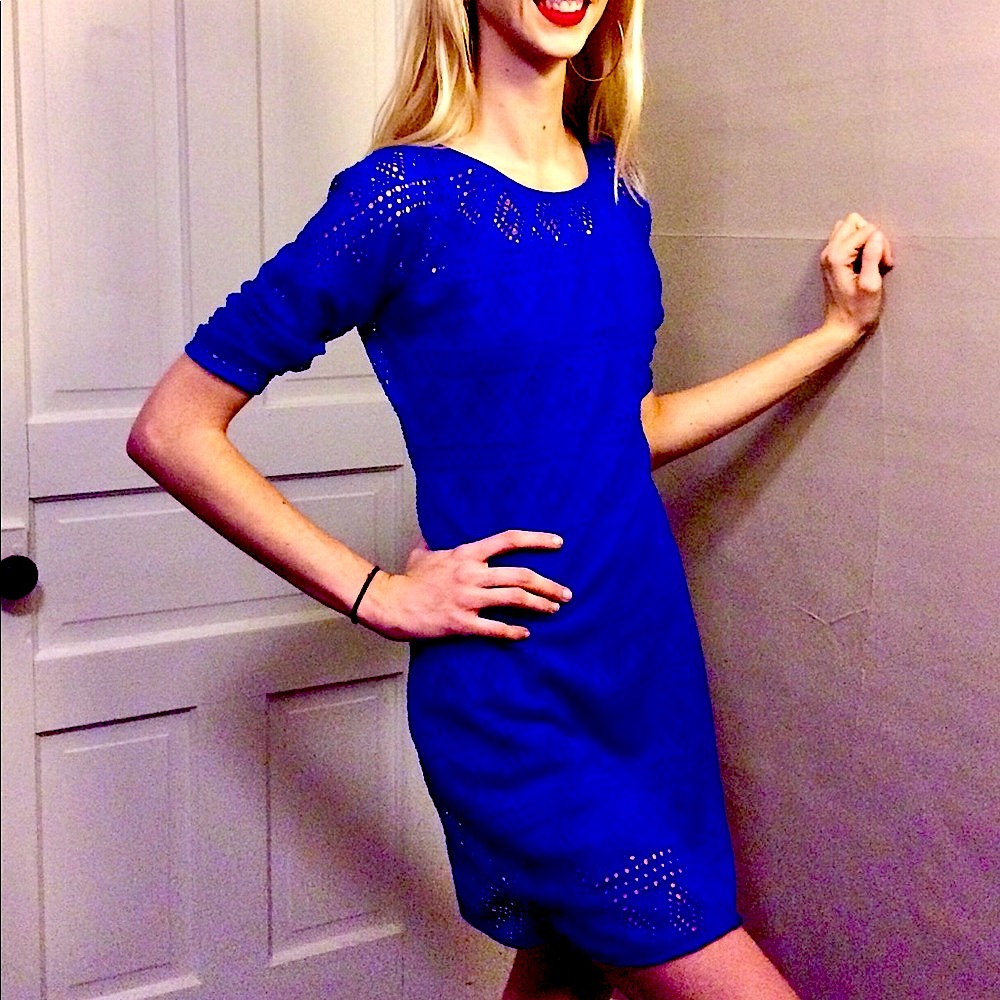 Lace 3/4 Length Dress